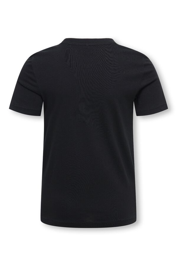 Only Girls Camiseta de manga corta con estampado frontal negro