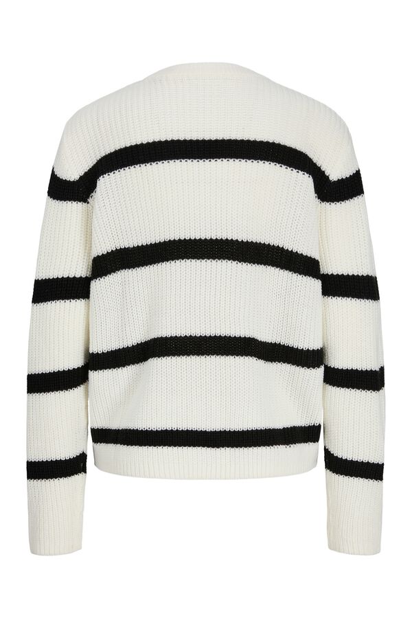 JJ REBEL Round neck jumper white