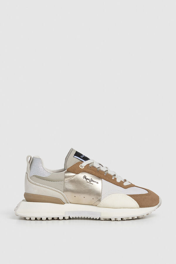 Pepe Jeans Sneakers with suede details blue