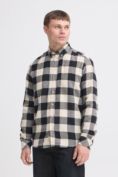 Blend Camisa em algod&atilde;o de manga comprida