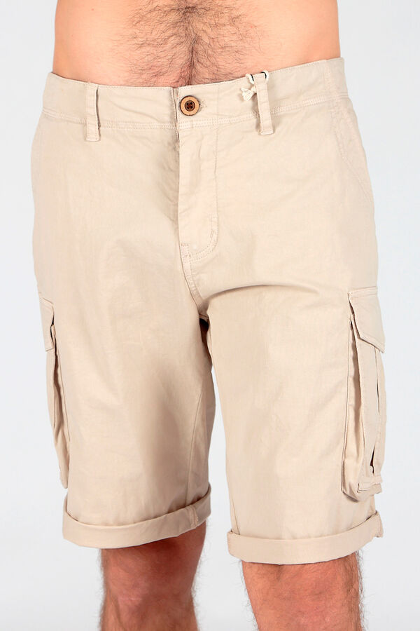 Springfield Cargo shorts with seven pockets brown