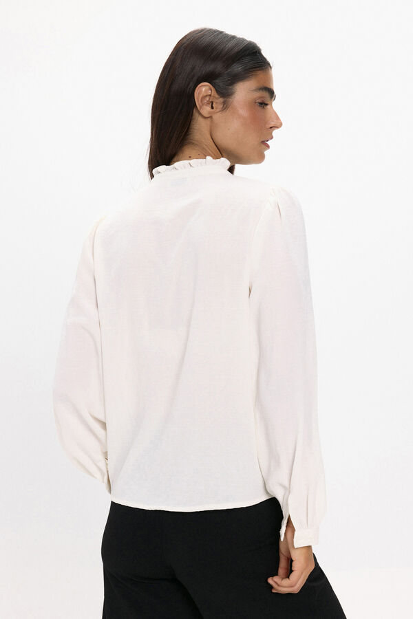 JDY Camisa manga larga blanco