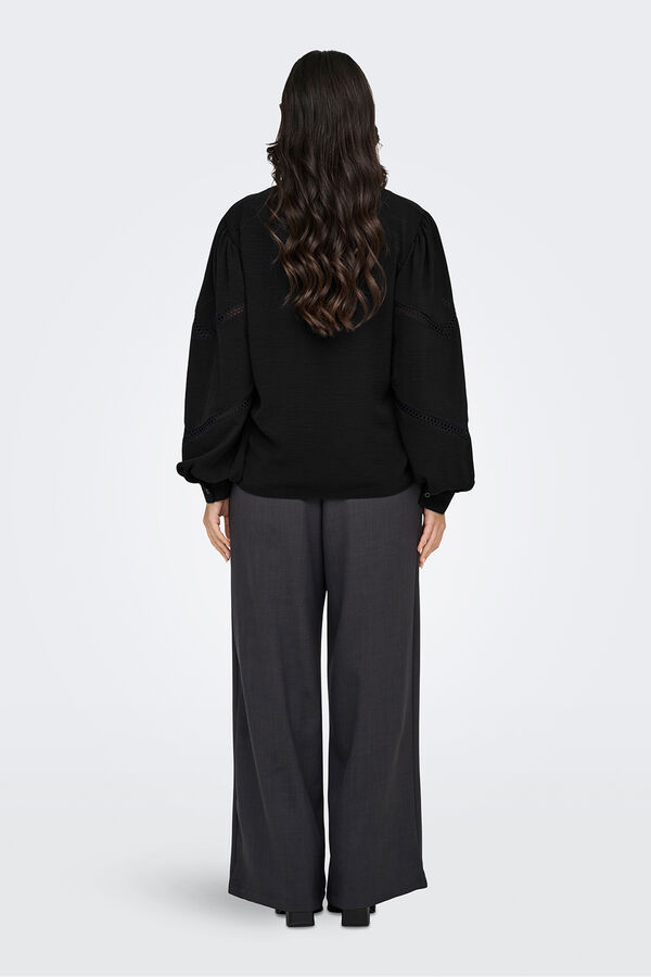 JDY Langärmelig Bluse Schwarz