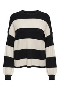 Only Gestreifter Pullover mit Rundhalsausschnitt