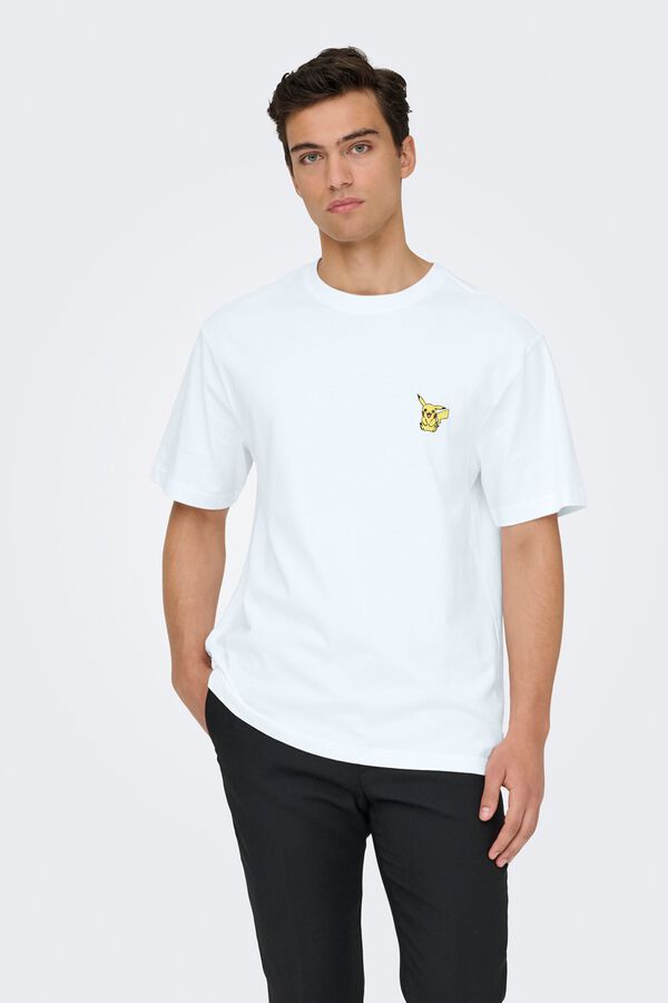 Only & Sons Short-sleeved T-shirt white