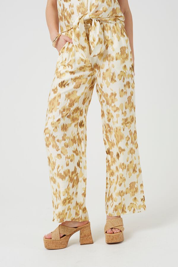 Brave Soul Wide printed trousers printed