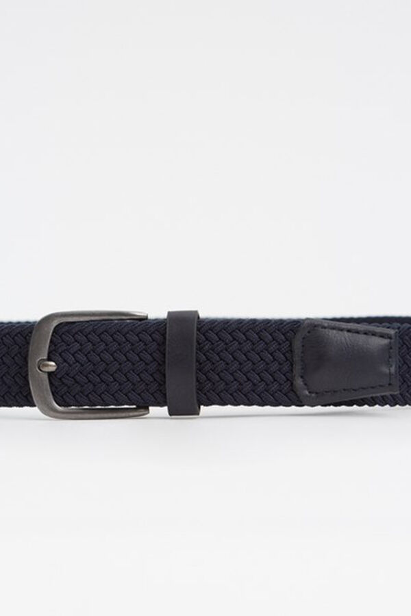 Springfield Elastic braided belt tamno plava