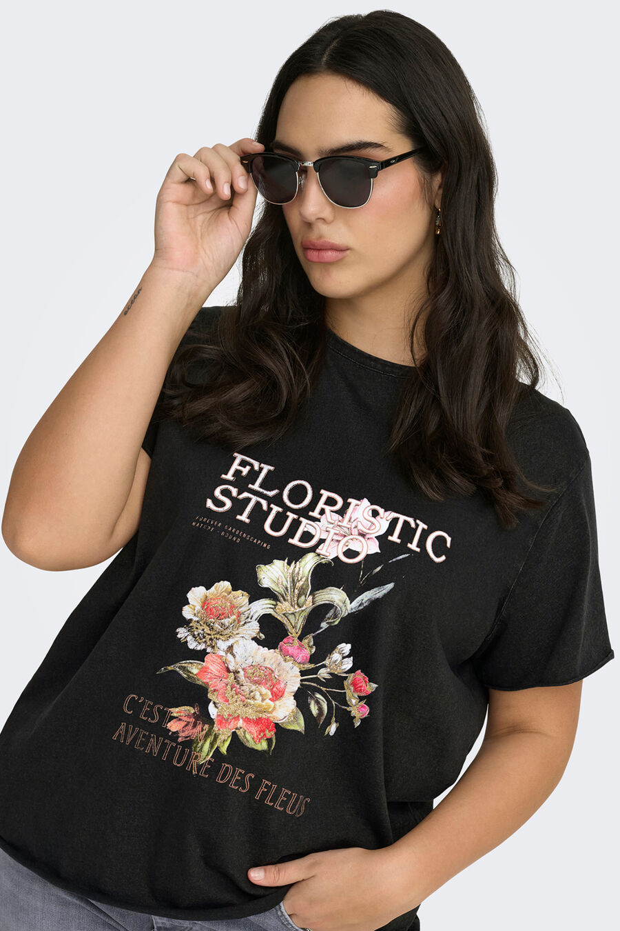 Camiseta de manga corta talla grande