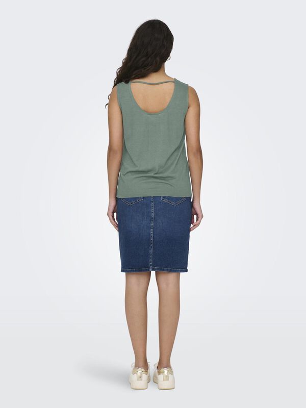 Springfield Sleeveless top with lace  green