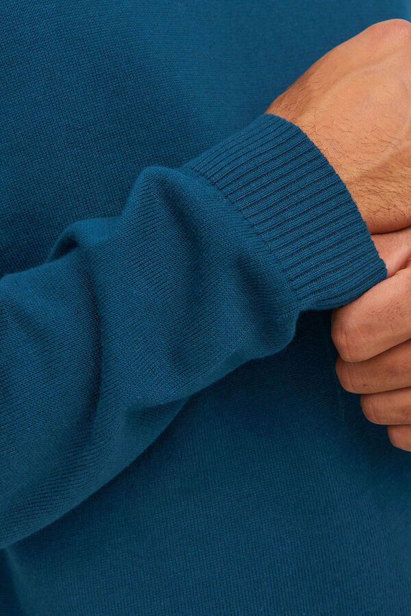 Springfield Basic-Pullover Rundhalsausschnitt azulado