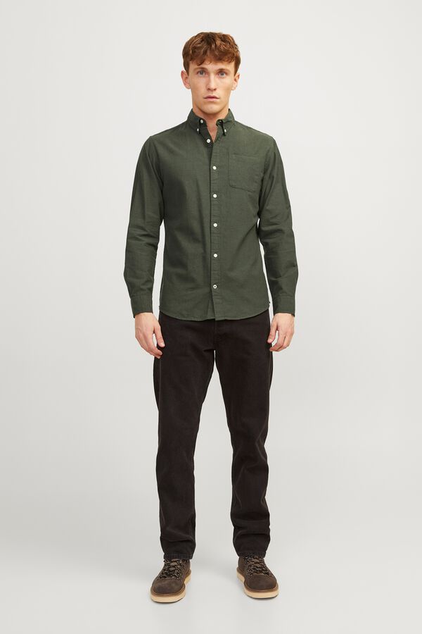 Jack & Jones Regular oxford shirt green