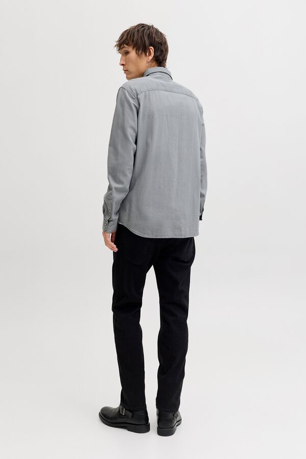 Jack & Jones Denim regular shirt grey