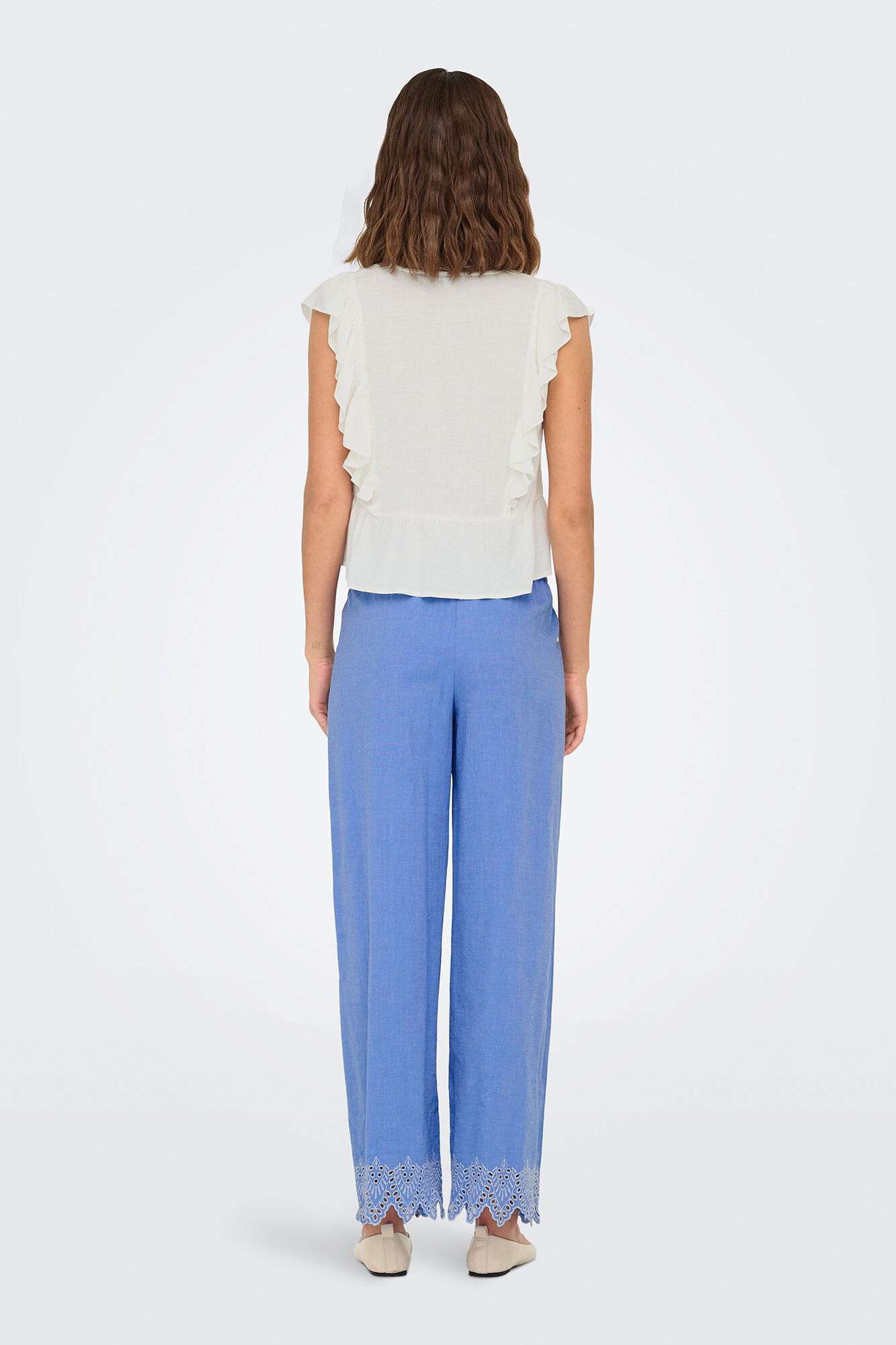 Only Blusa regular fit de lino