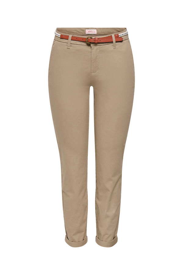 Only Elastic chinos nude
