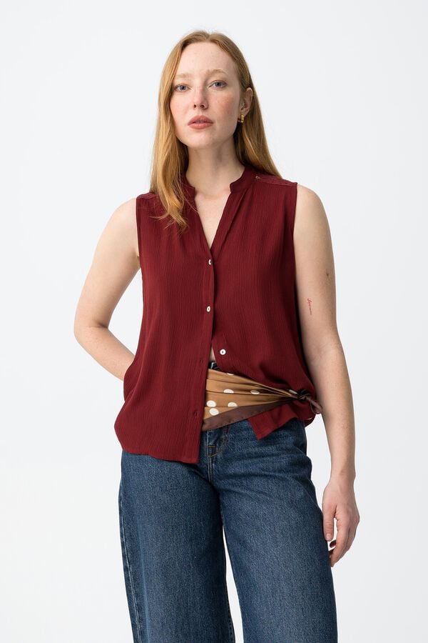 Tiffosi Sleeveless top rouge