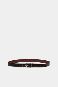 Springfield Reversible smart leather belt black