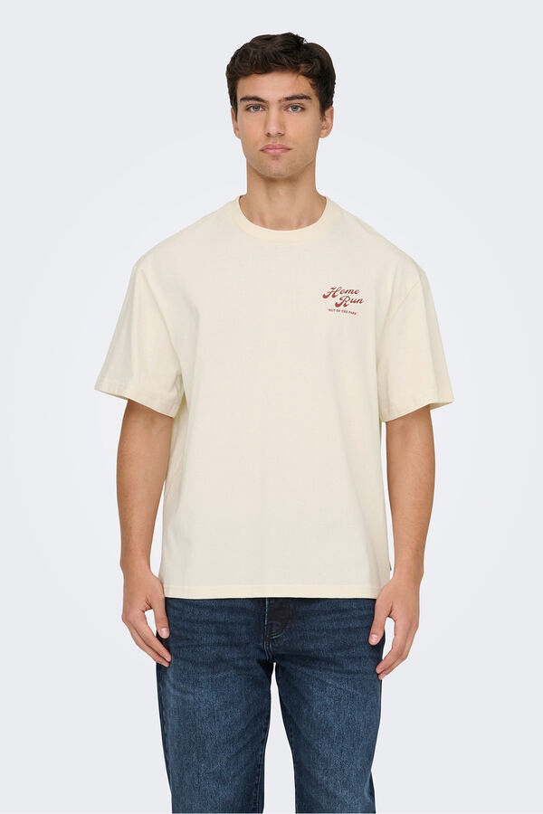 Only & Sons Short-sleeved T-shirt white