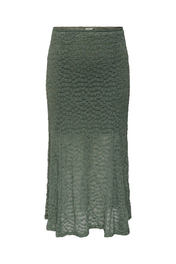 Only Carmakoma Plus size lace skirt printed