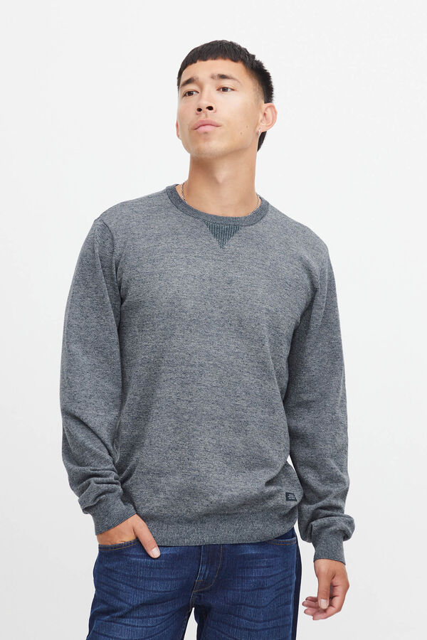 Blend Jersey de Punto cuello redondo azul