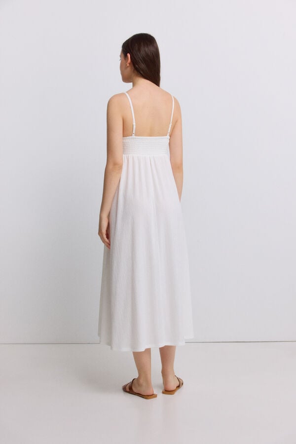Springfield Crochet midi dress printed