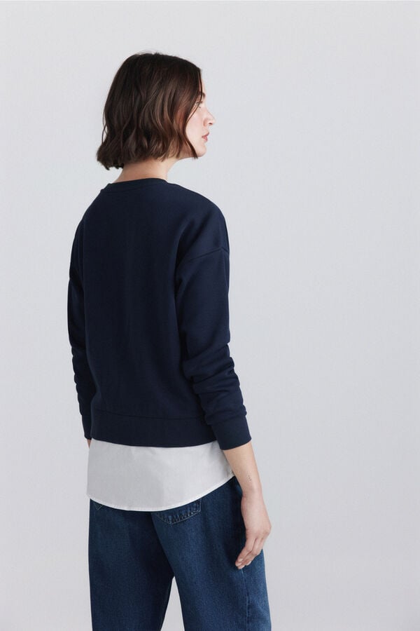 Springfield Two-tone sweatshirt blue