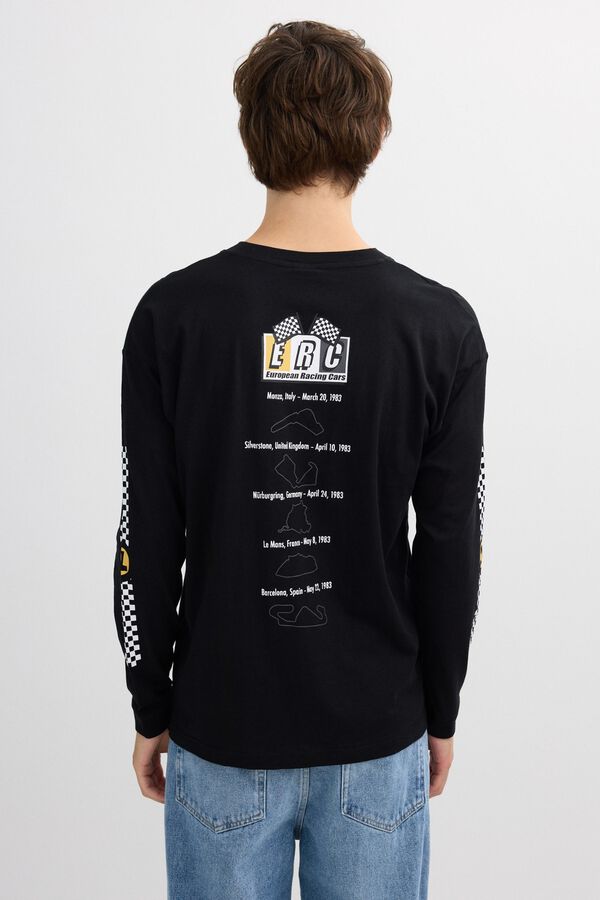 Inside Oversize long sleeve T-shirt black