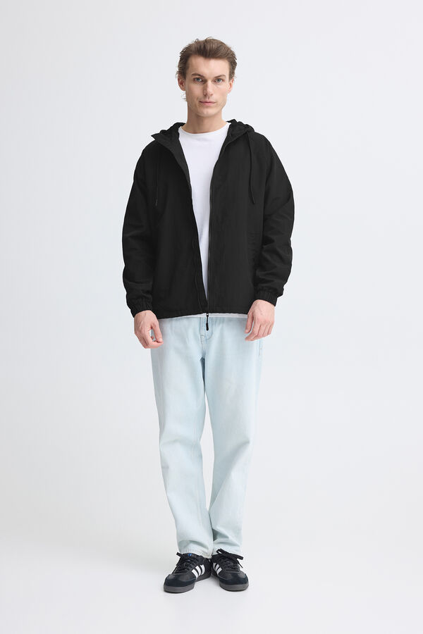 Blend Casaco com capuz preto