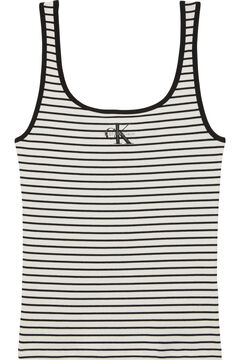 CK Jeans Top de tirantes de rayas
