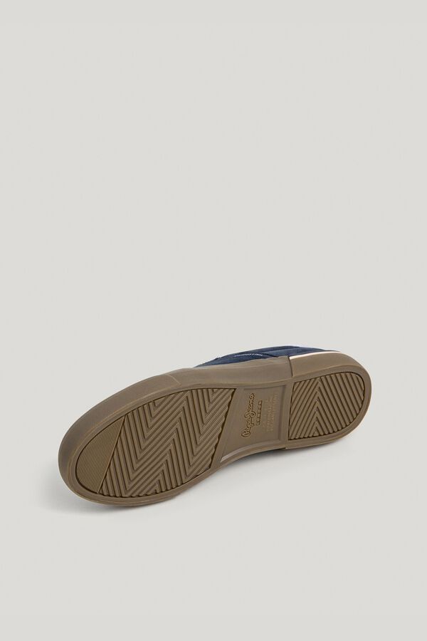 Pepe Jeans Sapatilhas cl&aacute;ssicas de croute azul