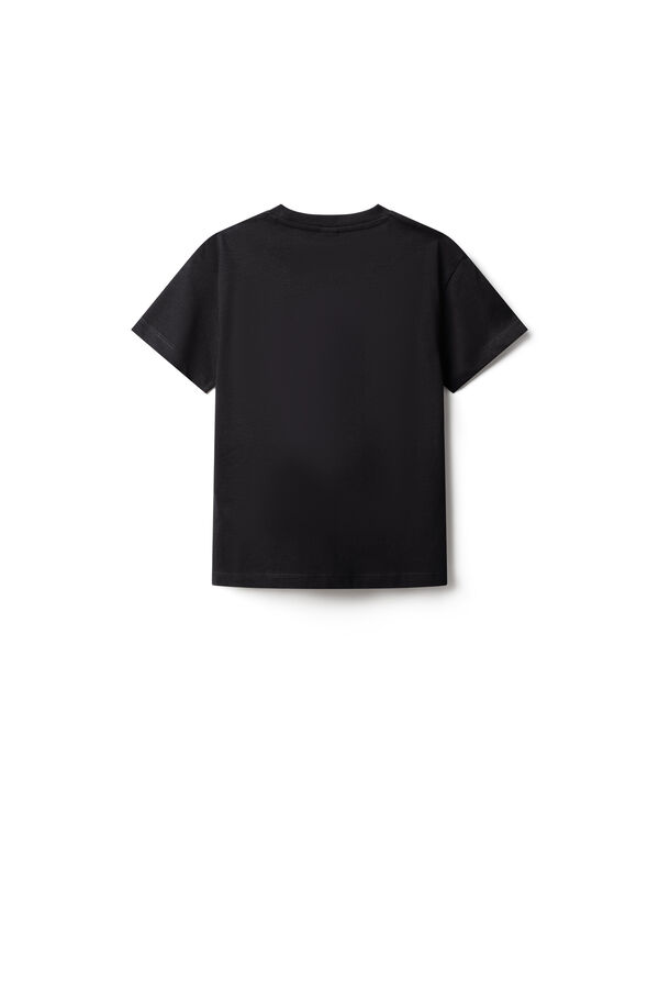 Springfield Kids Boy's boxy short sleeve T-shirt black
