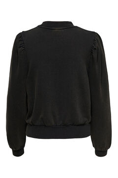 Springfield Women's long-sleeved round neck sweatshirt black
