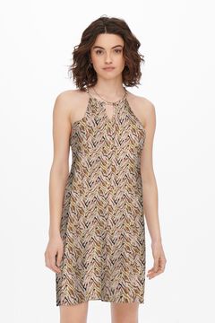 Only Vestido corto tirantes estampado