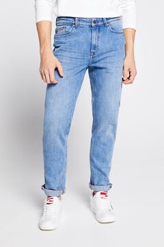 Springfield Medium wash slim fit jeans steel blue