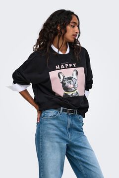Only Sudadera estampado frontal