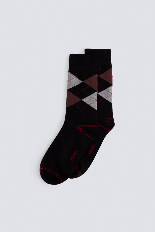 Springfield Diamond long sock black