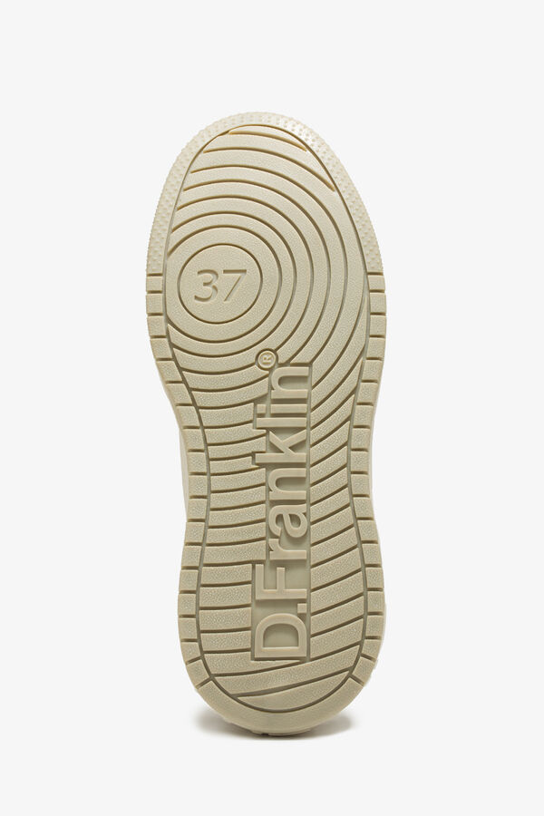 D. Franklin T&ecirc;nis de chinelos de quarto com estampado de leopardo bege