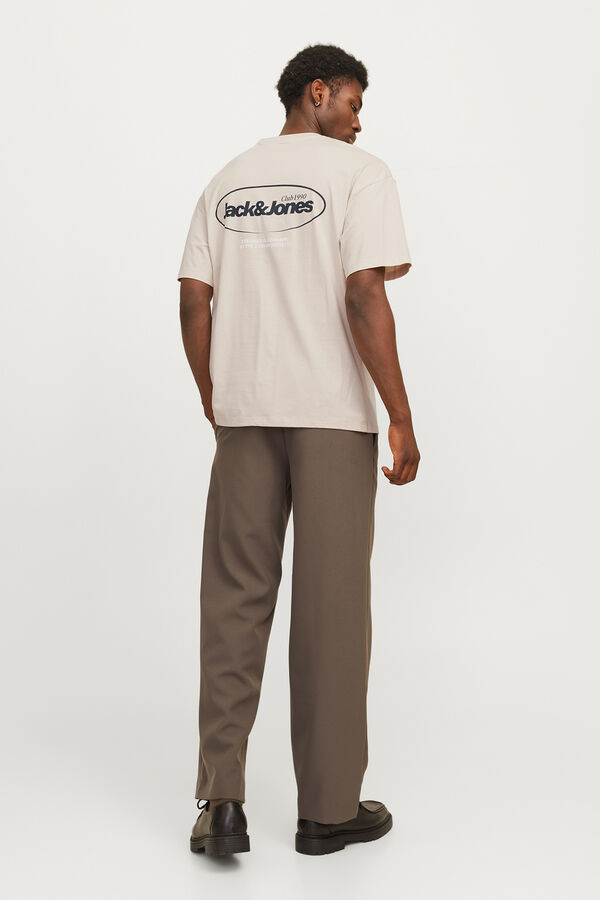 Jack & Jones T-shirt back print cinzento