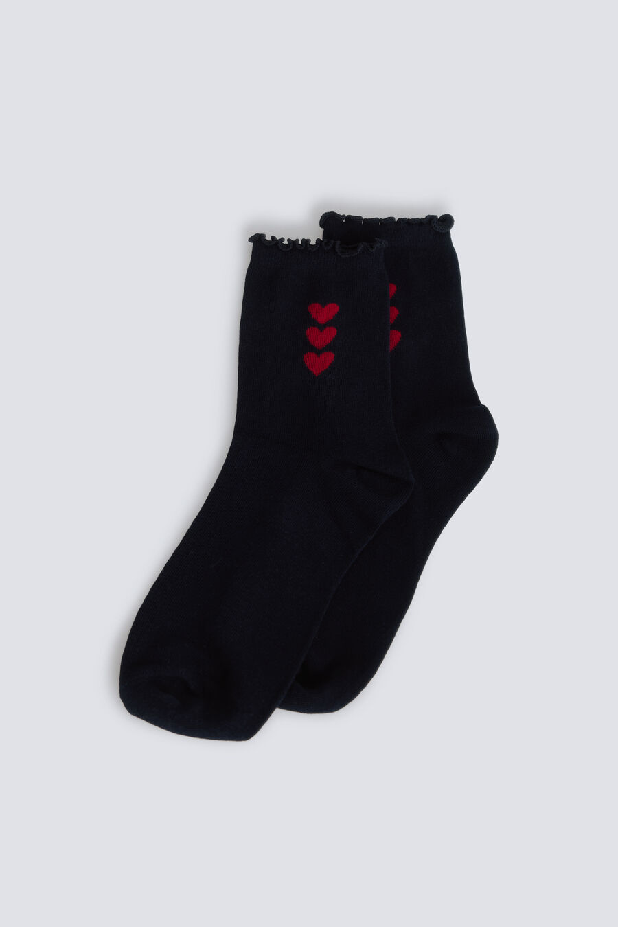 Calcetín largo corazones