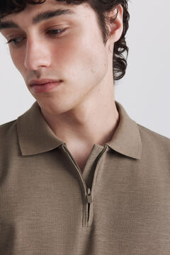 Springfield Zip fastening structure polo shirt