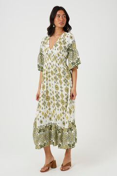 Brave Soul Vestido largo con detalle fruncido