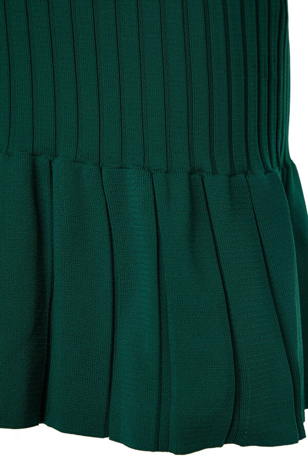 Trendyol Vestido plisado mini verde