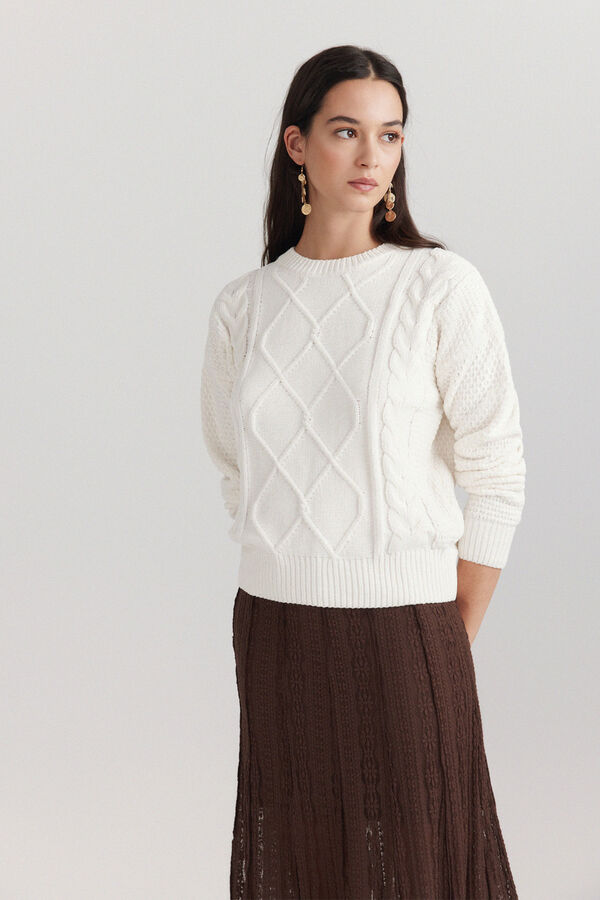 Springfield Chenille braided jumper beige