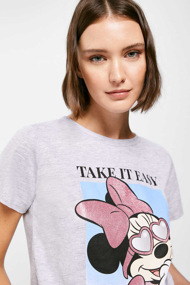 Springfield T-shirt « Take it easy » Minnie gris