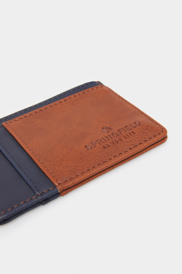 Springfield Faux leather card holder plava