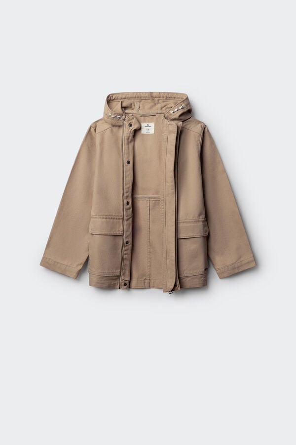 Springfield Kids Parka lavada de menino" cru