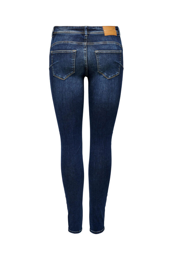 Springfield High rise skinny jeans bluish