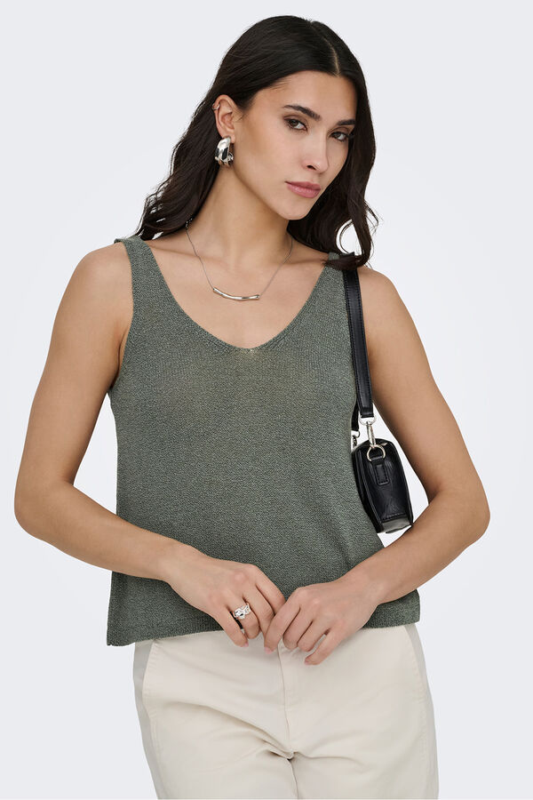 JDY Stricktr&auml;gertop Gr&uuml;n
