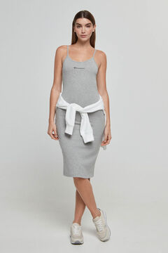 Springfield Strappy dress with small logo gray