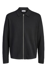 Jack & Jones C&aacute;rdigan b&aacute;sico de punto negro
