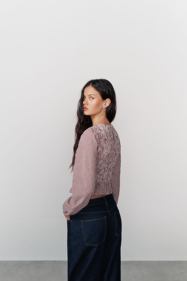 High Spirits Plaidie Blouse printed